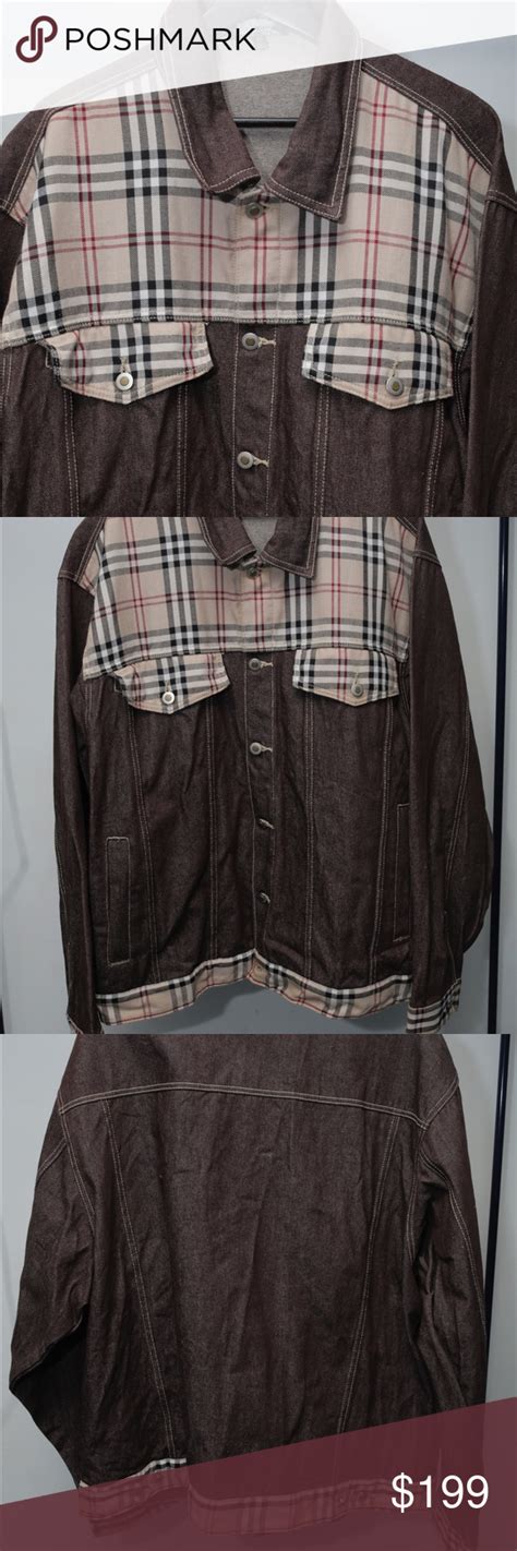 vintage burberry lara jacket|Burberry denim jacket vintage.